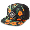 Classic Diamond Trucker - Hibiscus Trop Black - Adjustable Trucker Hat | Dakine