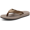 Lucas Men's Ergonomic Flip Flop Thong - Brown - Brown - Men's Sandal | Dakine